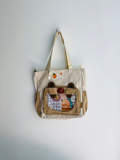 IMPORTED TOTEBAG 2L1-D8